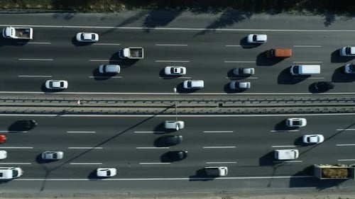 Cars Moving On The Highway