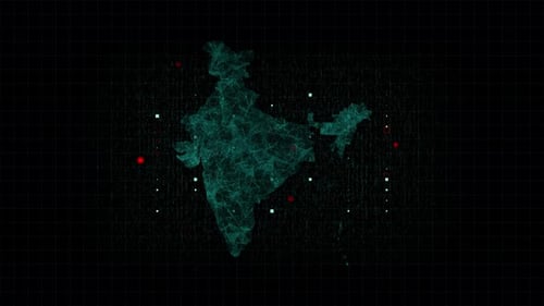 Digital Network Map of India for Technology and Data Visualizations