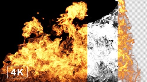 Llamas de fuego crecientes
