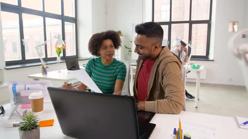 Creative Office Workers Discussing Project 65