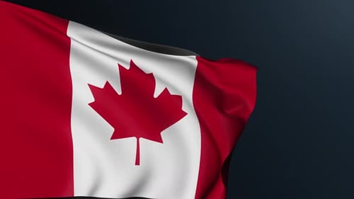 Seamlessly Looping Animated Flag of Canada