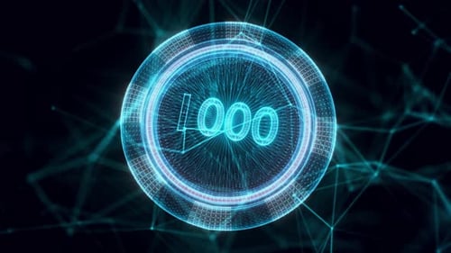 Poker Chip Hologram Close Up 4k