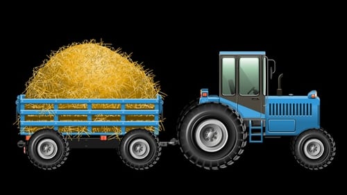 Traktor-Ernte