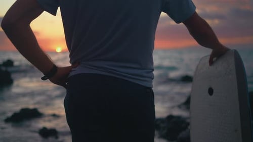 Surfer am Meer