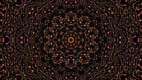 Lumière abstraite brillante gouvernant la couleur rose, kaléidoscope