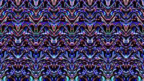 Abstrakter roter gelber blauer Hintergrund 3D-Flüssigkeitslinien in einer Mehrfarbe