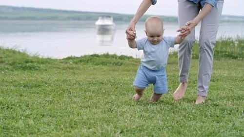 Cute Baby Learning to Walk