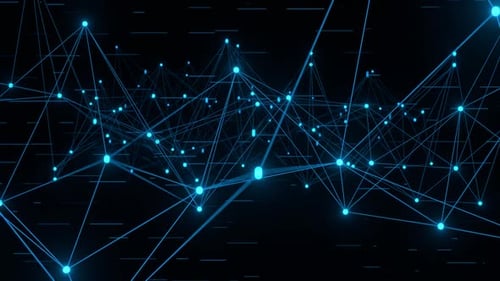 Plexus Network Connection | Big Data Metaverse Visualization | HD Technology Loop