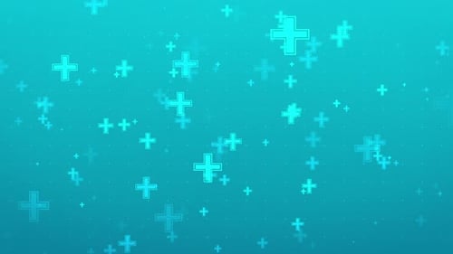 Digital Medical Crosses Animation for Healthcare Background