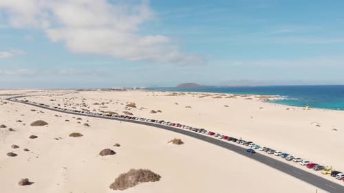 Amazing Road, Naturpark Corralejo Dunes, Fuerteventura, Kanarische Inseln