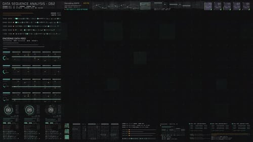 Futuristic graphic user interface head up display blank screen template 02