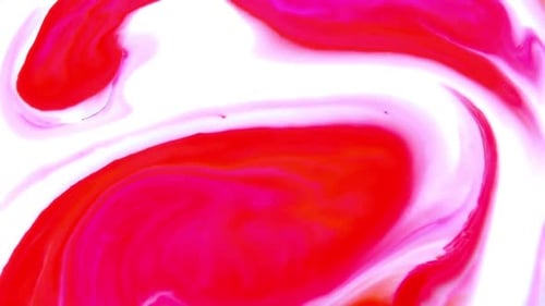 Psychedelisch streuende Farbe wirbelt und explodiert