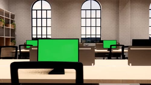 Interior Empty Modern Loft Office open space