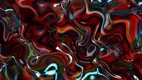 Colorful Abstract Fluid Liquid Motion Background Seamless Loop