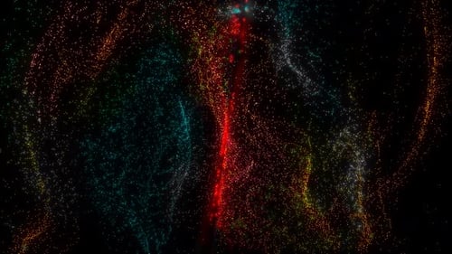 Abstract Particle Flow Background with Dynamic Colors