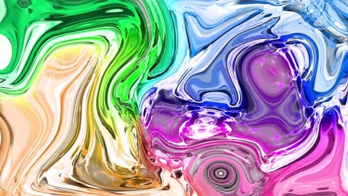 Abstract rainbow smooth liquid animated glow background animation