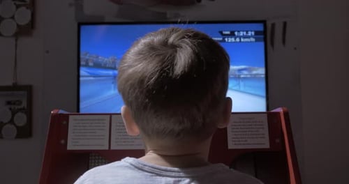 Simulateur de jeu de course pour enfant