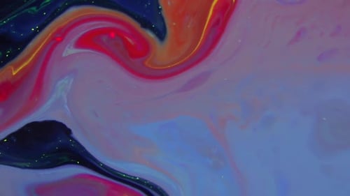 Swirling Colorful Abstract Ink Background