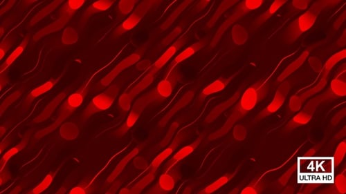 Fluid Abstract Red Wavy Lines Loop Background