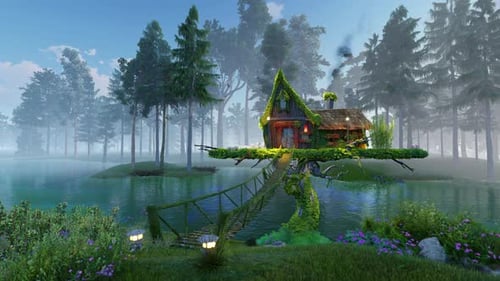 Fairy House On The Lake