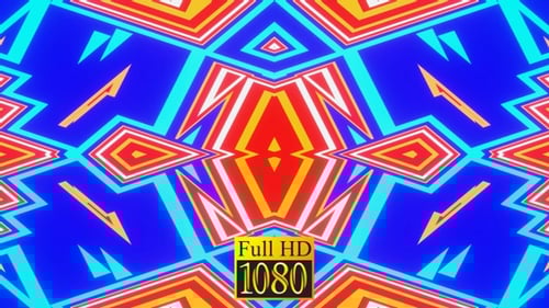 Vj Loop Kaleidoscope Of Summer HD