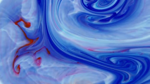 Abstract Swirl of Blue, Red, and White Colors