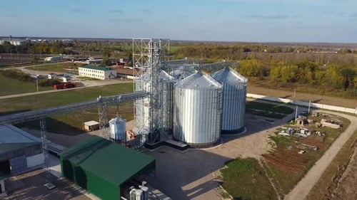 Silos der Getreidelagerung