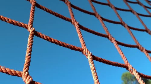 Net rope during obstacle course