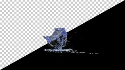 Dynamic Water Splash Reveal with Alpha Channel