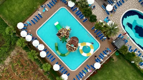 Summer Hotels on the beach aerıal vıew 4 K
