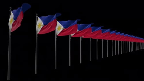 Philippines Flag Waving Animation for National Identity