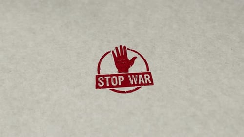 Stop war stamp and stamping loop