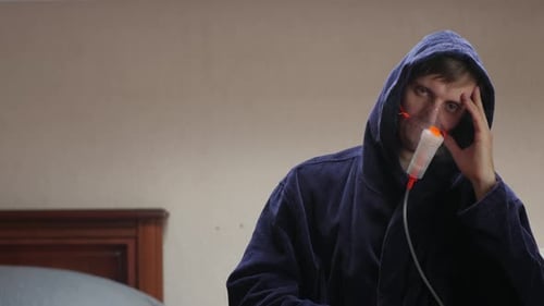 Sick Man Falls Asleep