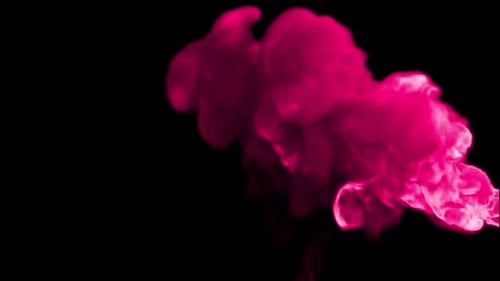 Pink Fluid Smoke Cloud Reveal Transition