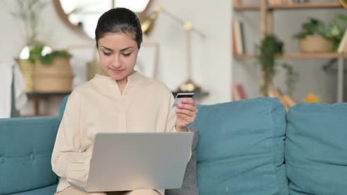 Woman Frustrated with Online Payment at Home