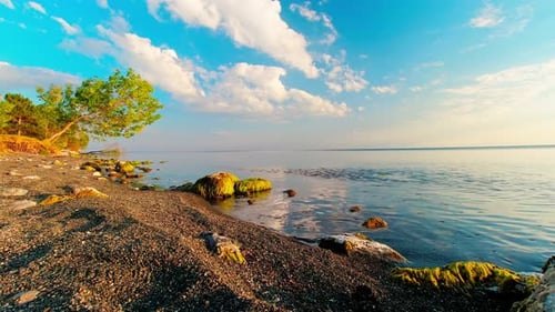 Static Beautiful Lake Timelapse