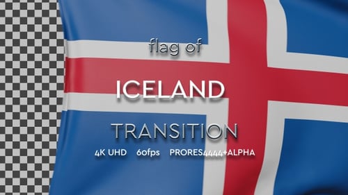 Realistic Waving Flag Transition