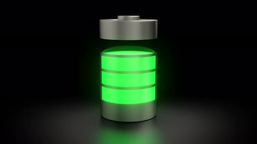 Animated Full Battery Charging Status Loop