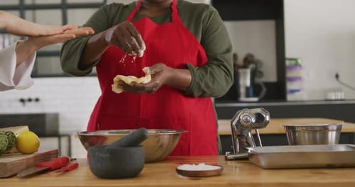 Chefs cooking together
