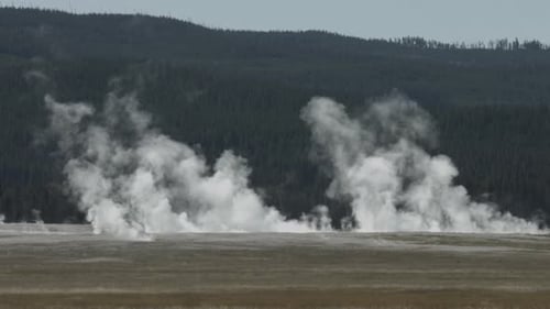 Fumarolen im Yellowstone-Nationalpark, Amerika