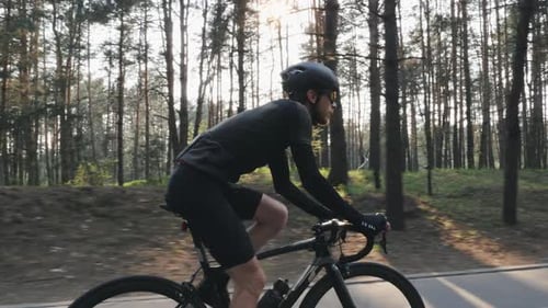 Radfahrer auf dem Fahrrad