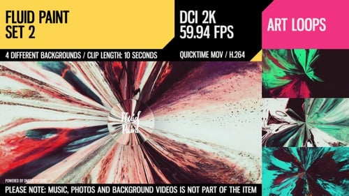 Abstract Fluid Paint Vortex Background Animation