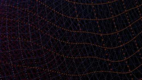Colorful technology particle line animation