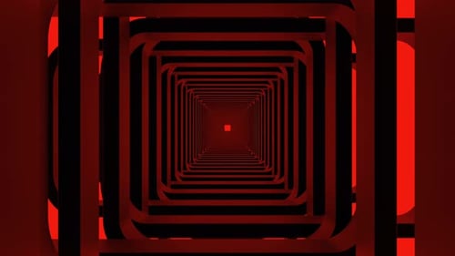 Movement Through Square 3d Tunnel