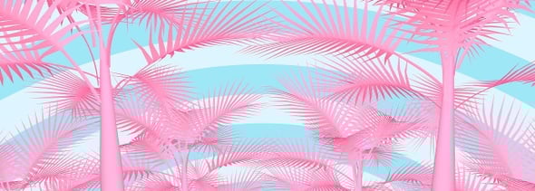Pink Palm Tree 1