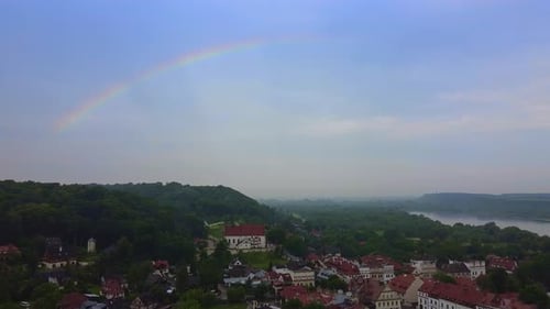 Beau paysage de Kazimierz Dolny en Pologne