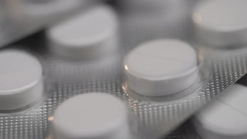 Close Up of Pills in a Blister Pack