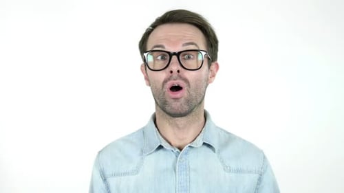 Man With Glasses Looking Directly Into Camera
