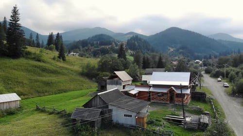 Summer Mountain Countryside Landscape