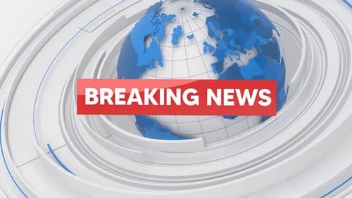 3D Breaking News Global Broadcast Opener